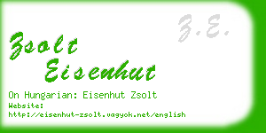 zsolt eisenhut business card